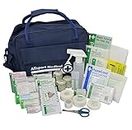 Safety First Aid Sports First Aid Kit in Water-Resistant Holdall Bag - Fully Stocked
