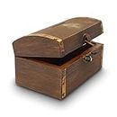 Great fun "Real" wooden treasure chest money box -Includes padlock