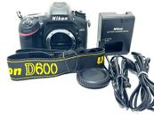 Cámara digital SLR Nikon D600 24,3 MP - negra [recuento de obturadores casi como nuevo 11312]
