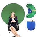 HASTHIP® Blue Green Screen on Chair Background Screen Double Side 4.65ft Backdrop Green and Blue for Zoom Virtual Background,Photography, Live Streaming,Game Live,Online Video Meeting