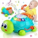 OCATO Infant Baby Toys 6 to 12 Months Crawling Musical Turtle Toys 6 9 12 18 Month Old Toddler & Baby Toys 12-18 Months, Light Up Tummy Time Educational Learning Toys for 1 2 3 Year Old Boy Girl Gifts