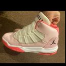 Nike Shoes | Euc Nike Air Jordan Max Aura Gs Pink Foam Youth Girl 7 Shoes Sneakers Fly! | Color: Pink/White | Size: 7bb