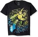 Nickelodeon T-Shirtnage Mutant Ninja Turtles Boys' Neon Short Sleeve T-Shirt - Black - M(10/12)