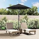 Home & Garden Parasol en aluminium pour pelouse et jardin Anthracite 200 x 224 cm