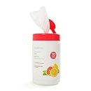 PÜRDOUX ™ CPAP mask wipes with grapefruit lemon scent, canister of 70 wet wipes