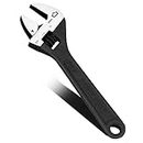 Buildskill Adjustable Spanner 6", Easy Wrench & Spanner, Ideal Plumbing Tools, Adjustable Wrench for All Nut Sizes, Rust-Proof Black Phosphate Coating, Lasered Scale & Wide Grip, Universal (Pack of 1)
