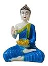 AFTERSTITCH Buddha Statues for Living Room Big Size Modern Decor Statue for Home Living Room Office Garden Decoration Items Decorative Showpiece Figurine (Blue)