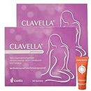 Clavella premium, 60X2.1 g I bei Kinderwunsch und Schwangerschaft I unterstützt die Fruchtbarkeit I Folsäure I Myo-Inositol I Spar-Set plus Pharma Perle give-away (2 x 60 Sachets)