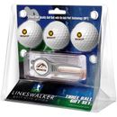 Western Michigan Broncos 3-Ball Golf Ball Gift Set with Kool Divot Tool