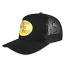 Bass Pro Shop Men's Trucker Hat Mesh Cap - One Size Fits All Snapback Closure - Great for Hunting & Fishing (Black)