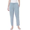 Urban Scottish Women's Blue Printed Lounge Pants/Pyjama Pants (USWPJ517-XL)