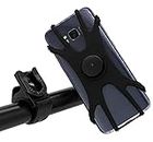 MyGadget Porta Cellulare da Bici - Portatelefono in Silicone - Poggia Telefono per Smartphone 4-7,1" Supporto per Manubrio Bicicletta 360° Regolabile Nero