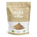Maca Bio en Poudre 400g. Organic Peruvian Maca Root Powder. Biologique, Naturel et Pur, Produit au Perou de Racine de Maca Bio - Gélatinisée - NaturaleBio
