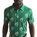 YATTA Golf Standout Performance Golf Polo Shirts – Men’s, The People's Polo Green, X-Large