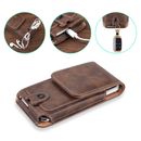 Universal Cell Phone Case Pouch Holster w/ Belt Loop Metal Clip for Large Phones