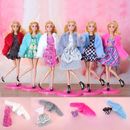 Keep Warm Lady Plush Coat  Dress for 11.5" Inch Doll Clothes Outfits Accessories