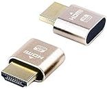SaiRetail.Com 2 Pack HDMI Dummy Plug 4K Headless Ghost Display Emulator Compatible with Windows Mac OSX Linux Support 4kx2k 1080x2160 for Computer Desktop