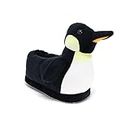 Happy Feet Animal Slippers for Adults and Kids, Cozy and Comfortable, Sturdy Rubber Soles, Thick 1-Inch Memory Foam Footbed, Non-Skid Bottoms, Plush Velvety Material Slippers, As Seen on Shark Tank, Elliott the Emperor Penguin, 8-10 Women/7-9 Men