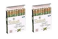 Nirdosh Nicotine-Free Herbal Cigarette for Quit Smoking, Pack of 2, White