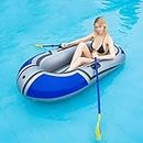 Ubersweet® Inflatable Boat Series,Thick Inflatable Kayak, Fishing Boat Kayak,Single Person Water Play Outdoor Leisure Travel Fishing Boat 150cm(oars not Included)'