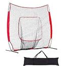 LINKPAL 7X7ft Baseball & Softball Net for Hitting and Pitching,Portable Baseball Practice Net for Batting with Carry Bag and Metal Frame for All Skill Levels and Kids