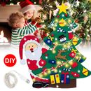 Large Felt Christmas Tree DIY Hanging Ornaments Wall Decor for Kids Xmas Gift Au