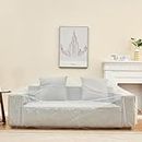 Couch Cover,(10 x 10 FT )Couch Sofa Covers,Furniture Covers Protector,Thicker Clear Plastic Couch Cover,Heavy Duty Waterproof Sofa Cover.Plastic Bag Sofa Slipcovers For Furniture Moving and Storage.