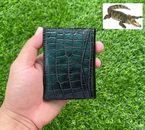 Black Men Crocodile Wallet Alligator Genuine Leather Credit Card ID Purse Holder