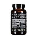 KIKI Health Marine Collagen Peptides Beauty Blend | Vital Protein Supplement for Skin, Hair Nails, Bones, Joints & Digestion | Hydrolysed Collagen with Vitamin C and Hyaluronic Acid - 150 Capsules