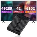 Retro Game Console with 55433 Video Games,4T Retro Play Console with 80+ Emulator Consoles,Game Hard Drive with 3 Gaming System,Game Emulator Console Plug and Play for Win 8.1/10/11,USB3.0