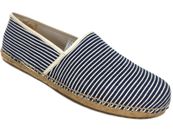 UGG Men's Kas Slip-on Casual Shoes Navy/White Canvas Size 8 M