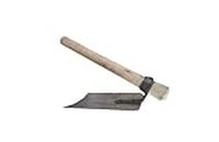 Our Rural Iron Shovel Gardening Indian manvatti/Spade/Home Care Gardening Hoes Gardening Hoes (L * B - 8 * 6 inch Medium (with Handle))