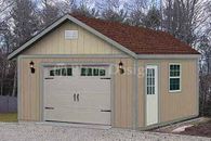16 ft  x 24 ft  Garden Storage Shed Structure / Car Garage Plans, Design #51624