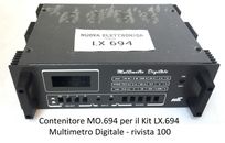 Contenitore MO.694 nuova ELETTRONICA x Multimetro Digitale LCD da Banco LX694 nE