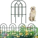 AMAGABELI GARDEN & HOME 25 panels Decorative Garden Fences and Borders for Dogs 24in(H)×35ft(L) No Dig Metal Fence Panel Garden Edging Border Fence For Animal Barrier Fencing for Flower Bed Yard Green