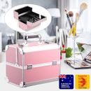Portable Makeup Cosmetic Case Mirror Profession Beauty Box Carry Bag Holder