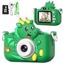 Goopow Kids Selfie Camera Toys for Girls Age 3-9,Children Digital Video Camera Toy with Cat Soft Silicone Cover,Christmas Birthday Festival Gifts for 3-9 Year Old Girls and Boys- 32GB SD Card Included