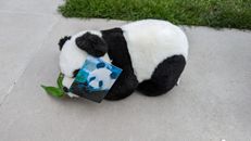 Panda bear plush soft with bamboo from san diego zoo