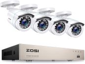 Set sistema di sorveglianza Zosi 8 CH 2 MP H.265+ DVR CCTV telecamera proiettile esterna senza HDD