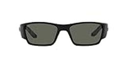 Costa Del Mar Men's Corbina Pro Rectangular Sunglasses, Matte Black/Grey Polarized 580g, 61 mm