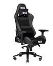 Next Level Racing NLR-G003 PRO Gaming Chair Leather&Suede Edition 4D Armrest, PU Leather, Suede Fabric, Heavy Duty, Black