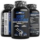 Joint Essentials - 180 Tabletten - Hochdosiert mit 5100 mg pro Tag - Glucosamine + Chondrotin + MSM + Hyaluronsäure + Kollagen + Vitamin C + Schwarzer Pfeffer Extrakt - Gelenk Supplement