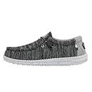 Hey Dude - Men's Wally Stretch Mix Wally Slip-On Shoes, Meteorite, 9 UK