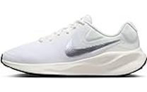 Nike Women's W Revolution 7 Running Shoes, White Metallic Silver Sail Black, 4.5 UK