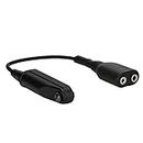 Tosuny Adaptateur de câble Audio K-Head 2Pin pour Talkie-walkie pour Baofeng BF-9700 A-58 UV-XR UV-5S GT-3WP UV-9R Plus, Interface K Port pour Casque d'écoute 2Pin UV-5R, Accessoires Baofeng