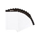 Amazon Basics Narrow Ruled 5 x 8-Inch Writing Pad - White (50 sheets per pad, 12 pack)