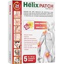 Helix Patch - Parches para el dolor articular, muscular y menstrual | Con Árnica Montana y Harpagofito | Acción 24 horas | Paquete individual de 5 parches de 9x14 cm.