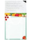 Business Card Magnet Notepads and Designer Envelopes, Peel and Stick Your Business Card, Year Round Magnetic Marketing Supply (Pack of 100, Produce Grocery List)