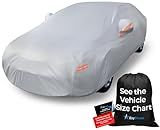 EzyShade 10-Layer Car Cover Waterproof All Weather. See Vehicle Size-Chart for Accurate Fit. Outdoor Full Exterior Covers Sedan Hatch Coupe. Sun UV Rain Snow Wind Protection. Size A4 (See Size Chart)