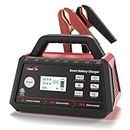 2/10/25A 12V Smart Battery Charger/Maintainer Fully Automatic with Engine Start, Cable Clamps